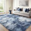 imageAMADA HOMEFURNISHING 9x12 Area Rugs for Living Room Modern Large Area Rugs with NonSlip Backing amp Low Pile Neutral Soft Washable Rug for Nursery Bedroom Dinning Room Playroom Navy BlueDark Blue