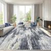 imageAMADA HOMEFURNISHING 9x12 Area Rugs for Living Room Modern Large Area Rugs with NonSlip Backing amp Low Pile Neutral Soft Washable Rug for Nursery Bedroom Dinning Room Playroom Navy BlueLight Grey