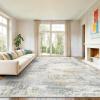 imageAMADA HOMEFURNISHING 9x12 Area Rugs for Living Room Modern Large Area Rugs with NonSlip Backing amp Low Pile Neutral Soft Washable Rug for Nursery Bedroom Dinning Room Playroom Navy BlueBeige