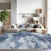 imageAMADA HOMEFURNISHING 9x12 Area Rugs for Living Room Modern Large Area Rugs with NonSlip Backing amp Low Pile Neutral Soft Washable Rug for Nursery Bedroom Dinning Room Playroom Navy BlueDark Blue