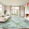 imageAMADA HOMEFURNISHING 9x12 Area Rugs for Living Room Modern Large Area Rugs with NonSlip Backing amp Low Pile Neutral Soft Washable Rug for Nursery Bedroom Dinning Room Playroom Navy BlueGreen