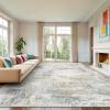 imageAMADA HOMEFURNISHING 9x12 Area Rugs for Living Room Modern Large Area Rugs with NonSlip Backing amp Low Pile Neutral Soft Washable Rug for Nursery Bedroom Dinning Room Playroom Navy BlueBeige