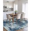 imageAMADA HOMEFURNISHING 9x12 Area Rugs for Living Room Modern Large Area Rugs with NonSlip Backing amp Low Pile Neutral Soft Washable Rug for Nursery Bedroom Dinning Room Playroom Navy BlueNavy Blue