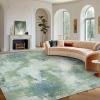 imageAMADA HOMEFURNISHING 9x12 Area Rugs for Living Room Modern Large Area Rugs with NonSlip Backing amp Low Pile Neutral Soft Washable Rug for Nursery Bedroom Dinning Room Playroom Navy BlueGreen
