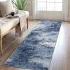 imageAMADA HOMEFURNISHING 9x12 Area Rugs for Living Room Modern Large Area Rugs with NonSlip Backing amp Low Pile Neutral Soft Washable Rug for Nursery Bedroom Dinning Room Playroom Navy BlueDark Blue