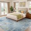 imageAMADA HOMEFURNISHING 9x12 Area Rugs for Living Room Modern Large Area Rugs with NonSlip Backing amp Low Pile Neutral Soft Washable Rug for Nursery Bedroom Dinning Room Playroom Navy BlueLight Blue