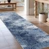 imageAMADA HOMEFURNISHING 9x12 Area Rugs for Living Room Modern Large Area Rugs with NonSlip Backing amp Low Pile Neutral Soft Washable Rug for Nursery Bedroom Dinning Room Playroom Navy BlueDark Blue