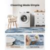 imageAMADA HOMEFURNISHING 9x12 Area Rugs for Living Room Modern Large Area Rugs with NonSlip Backing amp Low Pile Neutral Soft Washable Rug for Nursery Bedroom Dinning Room Playroom Navy BlueBlue