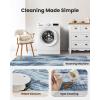 imageAMADA HOMEFURNISHING 9x12 Area Rugs for Living Room Modern Large Area Rugs with NonSlip Backing amp Low Pile Neutral Soft Washable Rug for Nursery Bedroom Dinning Room Playroom Navy BlueBlue