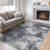 imageAMADA HOMEFURNISHING 9x12 Area Rugs for Living Room Modern Large Area Rugs with NonSlip Backing amp Low Pile Neutral Soft Washable Rug for Nursery Bedroom Dinning Room Playroom Navy BlueGrey