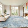 imageAMADA HOMEFURNISHING 9x12 Area Rugs for Living Room Modern Large Area Rugs with NonSlip Backing amp Low Pile Neutral Soft Washable Rug for Nursery Bedroom Dinning Room Playroom Navy BlueLight Blue