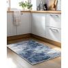 imageAMADA HOMEFURNISHING 9x12 Area Rugs for Living Room Modern Large Area Rugs with NonSlip Backing amp Low Pile Neutral Soft Washable Rug for Nursery Bedroom Dinning Room Playroom Navy BlueDark Blue