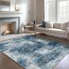 imageAMADA HOMEFURNISHING 9x12 Area Rugs for Living Room Modern Large Area Rugs with NonSlip Backing amp Low Pile Neutral Soft Washable Rug for Nursery Bedroom Dinning Room Playroom Navy BlueNavy Blue