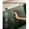 imageAmada 89 Sofa 3 Seater Sofa Couch for Living Room Modern Sofa with Deep Seats amp Wide Armrests Comfy Couch with Removable Washable Covers amp Linen Fabric Easy AssemblyGreen