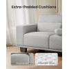 imageAmada 89 Sofa 3 Seater Sofa Couch for Living Room Modern Sofa with Deep Seats amp Wide Armrests Comfy Couch with Removable Washable Covers amp Linen Fabric Easy AssemblyGrey