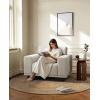 imageAmada 89 Sofa 3 Seater Sofa Couch for Living Room Modern Sofa with Deep Seats amp Wide Armrests Comfy Couch with Removable Washable Covers amp Linen Fabric Easy AssemblyWhite