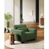 imageAmada 89 Sofa 3 Seater Sofa Couch for Living Room Modern Sofa with Deep Seats amp Wide Armrests Comfy Couch with Removable Washable Covers amp Linen Fabric Easy AssemblyGreen