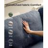 imageAmada 89 Sofa 3 Seater Sofa Couch for Living Room Modern Sofa with Deep Seats amp Wide Armrests Comfy Couch with Removable Washable Covers amp Linen Fabric Easy AssemblyBlue