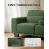 imageAmada 89 Sofa 3 Seater Sofa Couch for Living Room Modern Sofa with Deep Seats amp Wide Armrests Comfy Couch with Removable Washable Covers amp Linen Fabric Easy AssemblyGreen