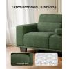 imageAmada 89 Sofa 3 Seater Sofa Couch for Living Room Modern Sofa with Deep Seats amp Wide Armrests Comfy Couch with Removable Washable Covers amp Linen Fabric Easy AssemblyGreen