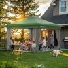 imageAmada 12x12 Pop Up Canopy  Center Lock One Push Instant Setup Wheeled Gazebo Outdoor Canopy Beach Tent with STONGo Bag 8 Stakes amp 4 Sand Bags 3Height Adjustable Shade Shelter 12x12ft Blue13x13Green