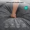 image:imageAmada U Shaped Modular Sectional Sofa 1106 Cloud Couch with Deep Seat and Chenille Fabric 5 Seater Comfy Modular Couch with 2 Movable Ottomans amp Throw Pillows for Living Room Apartment BlueGrey