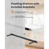 image:imageAMADA HOMEFURNISHING 354 L Floating Shelves Wall Shelves Set of 3 for BathroomLiving RoomBedroomKitchen Floating Shelves for Wall Decor with Invisible Brackets  AMFS45VWhite