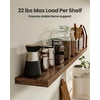 image:imageAMADA HOMEFURNISHING 354 L Floating Shelves Wall Shelves Set of 3 for BathroomLiving RoomBedroomKitchen Floating Shelves for Wall Decor with Invisible Brackets  AMFS45VRustic Brown