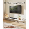 image:imageAMADA HOMEFURNISHING 354 L Floating Shelves Wall Shelves Set of 3 for BathroomLiving RoomBedroomKitchen Floating Shelves for Wall Decor with Invisible Brackets  AMFS45VWhite