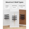 image:imageAMADA HOMEFURNISHING 354 L Floating Shelves Wall Shelves Set of 3 for BathroomLiving RoomBedroomKitchen Floating Shelves for Wall Decor with Invisible Brackets  AMFS45VBlack