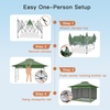 image:imageAmada 13x13 Pop Up Outdoor Gazebos on Clearance for Backyard amp Patio Furniture with Wheeled STONGo Cover Bag Carpa Pop Up Tent with Shelter Mosquito for Patio Lawn Garden1313ft GreenGreen 13x13ft