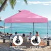 image:imageAmada 13x13 Pop Up Outdoor Gazebos on Clearance for Backyard amp Patio Furniture with Wheeled STONGo Cover Bag Carpa Pop Up Tent with Shelter Mosquito for Patio Lawn Garden1313ft GreenPink