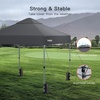 image:imageAmada 13x13 Pop Up Outdoor Gazebos on Clearance for Backyard amp Patio Furniture with Wheeled STONGo Cover Bag Carpa Pop Up Tent with Shelter Mosquito for Patio Lawn Garden1313ft GreenDark Grey
