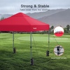 image:imageAmada 13x13 Pop Up Outdoor Gazebos on Clearance for Backyard amp Patio Furniture with Wheeled STONGo Cover Bag Carpa Pop Up Tent with Shelter Mosquito for Patio Lawn Garden1313ft GreenRed