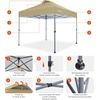 image:imageAmada 13x13 Pop Up Outdoor Gazebos on Clearance for Backyard amp Patio Furniture with Wheeled STONGo Cover Bag Carpa Pop Up Tent with Shelter Mosquito for Patio Lawn Garden1313ft GreenKhaki