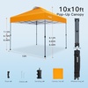 image:imageAmada 13x13 Pop Up Outdoor Gazebos on Clearance for Backyard amp Patio Furniture with Wheeled STONGo Cover Bag Carpa Pop Up Tent with Shelter Mosquito for Patio Lawn Garden1313ft GreenOrange