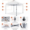 image:imageAmada 13x13 Pop Up Outdoor Gazebos on Clearance for Backyard amp Patio Furniture with Wheeled STONGo Cover Bag Carpa Pop Up Tent with Shelter Mosquito for Patio Lawn Garden1313ft GreenWhite