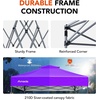 image:imageAmada 13x13 Pop Up Outdoor Gazebos on Clearance for Backyard amp Patio Furniture with Wheeled STONGo Cover Bag Carpa Pop Up Tent with Shelter Mosquito for Patio Lawn Garden1313ft GreenPurple