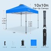 image:imageAmada 13x13 Pop Up Outdoor Gazebos on Clearance for Backyard amp Patio Furniture with Wheeled STONGo Cover Bag Carpa Pop Up Tent with Shelter Mosquito for Patio Lawn Garden1313ft GreenBlue