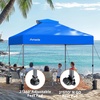 image:imageAmada 13x13 Pop Up Outdoor Gazebos on Clearance for Backyard amp Patio Furniture with Wheeled STONGo Cover Bag Carpa Pop Up Tent with Shelter Mosquito for Patio Lawn Garden1313ft GreenBlue
