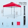 image:imageAmada 13x13 Pop Up Outdoor Gazebos on Clearance for Backyard amp Patio Furniture with Wheeled STONGo Cover Bag Carpa Pop Up Tent with Shelter Mosquito for Patio Lawn Garden1313ft GreenRed