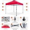 image:imageAmada 13x13 Pop Up Outdoor Gazebos on Clearance for Backyard amp Patio Furniture with Wheeled STONGo Cover Bag Carpa Pop Up Tent with Shelter Mosquito for Patio Lawn Garden1313ft GreenRed