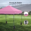 image:imageAmada 13x13 Pop Up Outdoor Gazebos on Clearance for Backyard amp Patio Furniture with Wheeled STONGo Cover Bag Carpa Pop Up Tent with Shelter Mosquito for Patio Lawn Garden1313ft GreenPink