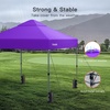 image:imageAmada 13x13 Pop Up Outdoor Gazebos on Clearance for Backyard amp Patio Furniture with Wheeled STONGo Cover Bag Carpa Pop Up Tent with Shelter Mosquito for Patio Lawn Garden1313ft GreenPurple