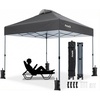 image:imageAmada 13x13 Pop Up Outdoor Gazebos on Clearance for Backyard amp Patio Furniture with Wheeled STONGo Cover Bag Carpa Pop Up Tent with Shelter Mosquito for Patio Lawn Garden1313ft GreenDark Grey