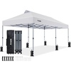 image:imageAmada 13x13 Pop Up Outdoor Gazebos on Clearance for Backyard amp Patio Furniture with Wheeled STONGo Cover Bag Carpa Pop Up Tent with Shelter Mosquito for Patio Lawn Garden1313ft GreenWhite 20x10ft
