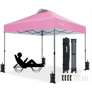 image:imageAmada 13x13 Pop Up Outdoor Gazebos on Clearance for Backyard amp Patio Furniture with Wheeled STONGo Cover Bag Carpa Pop Up Tent with Shelter Mosquito for Patio Lawn Garden1313ft GreenPink