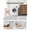 image:imageAMADA HOMEFURNISHING 8x10 Washable Area Rugs Boho Geometric LowPile with NonSlip Backing Stain Resistance amp Durable Edge Binding Soft Indoor Carpet for Living Room Bedroom Dining Room BeigeLight Grey