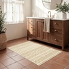 image:imageAMADA HOMEFURNISHING 8x10 Washable Area Rugs Boho Geometric LowPile with NonSlip Backing Stain Resistance amp Durable Edge Binding Soft Indoor Carpet for Living Room Bedroom Dining Room BeigeBeige