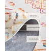 image:imageAMADA HOMEFURNISHING 8x10 Washable Area Rugs Boho Geometric LowPile with NonSlip Backing Stain Resistance amp Durable Edge Binding Soft Indoor Carpet for Living Room Bedroom Dining Room BeigeMulti Color